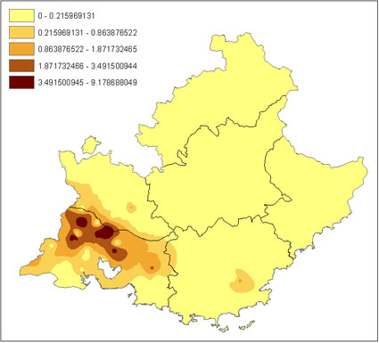 Carte STOC PACA (N. Vincent-Martin/CEEP (coord. rgional))
